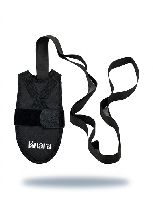 Correa de Estiramiento Kuaraflex  — Alivio real para espalda, ciática y talón — ahora en tu casa.