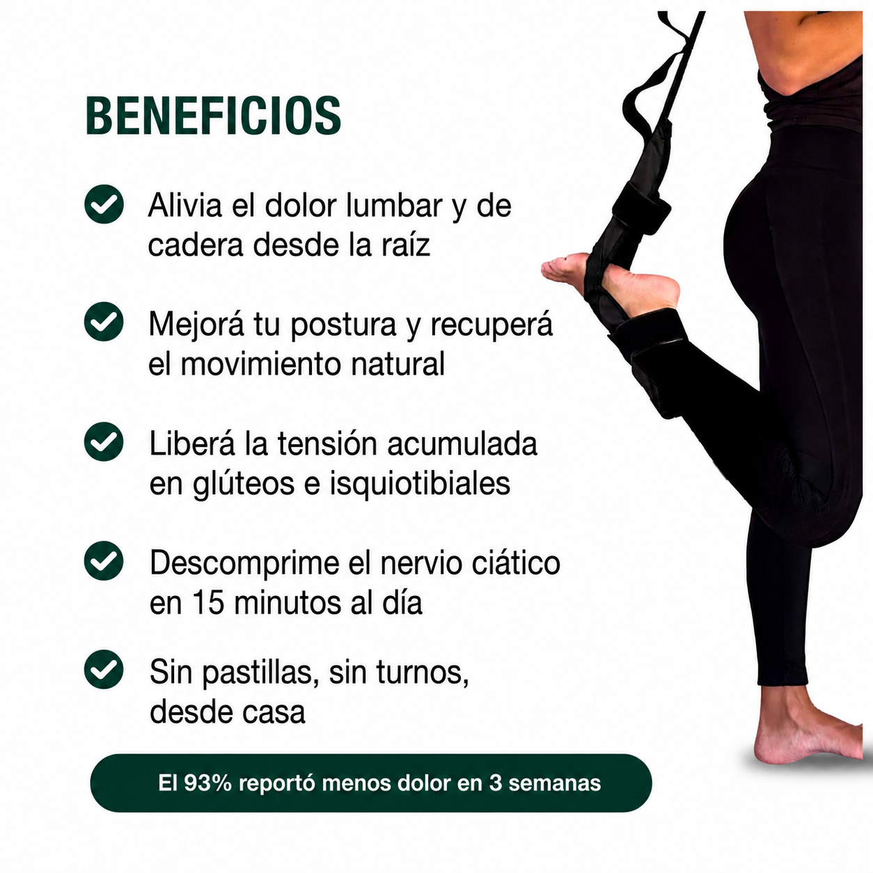 Correa Kuaraflex  — Alivio real para lumbar o ciática  — desde casa.