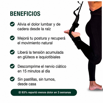 Correa Kuaraflex  — Alivio real para lumbar o ciática  — desde casa.