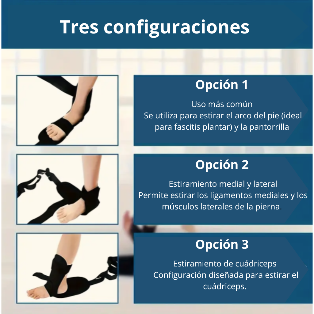 Correa de Estiramiento Kuara – Alivio real para pies y piernas